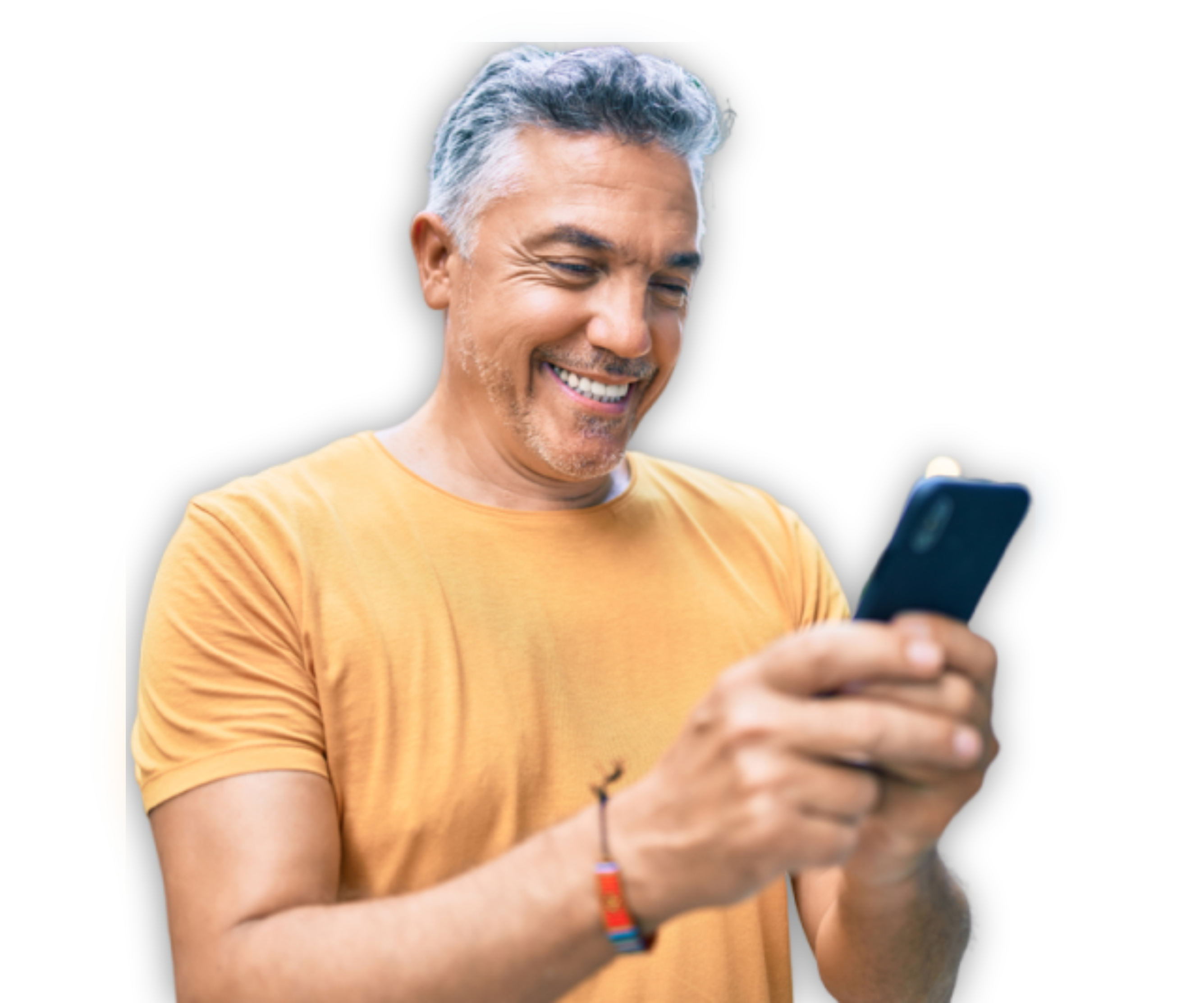Man on mobile